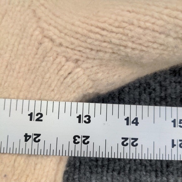 J. Crew With Cashmere Womens Pullover Tile Knit Sweater Tan Gray Small Crew Neck - Picture 14 of 14